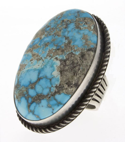 Natural Turquoise Mountain Turquoise Ring