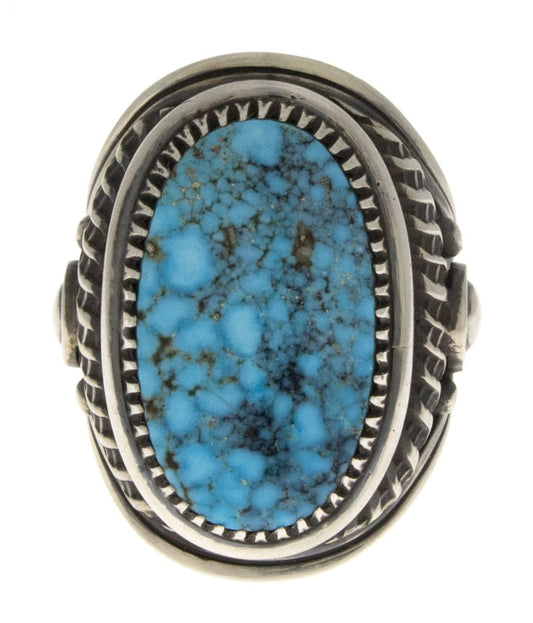 Bague en turquoise Kingman Birdseye naturelle