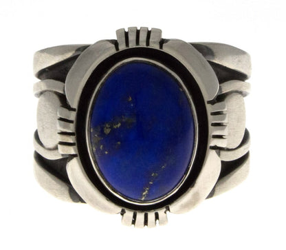 Bague en lapis-lazuli naturel