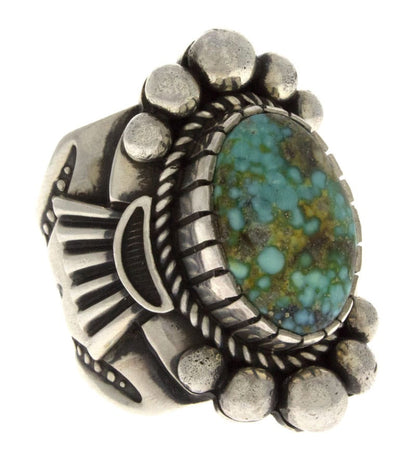 Natural Birdseye Kingman Turquoise Ring