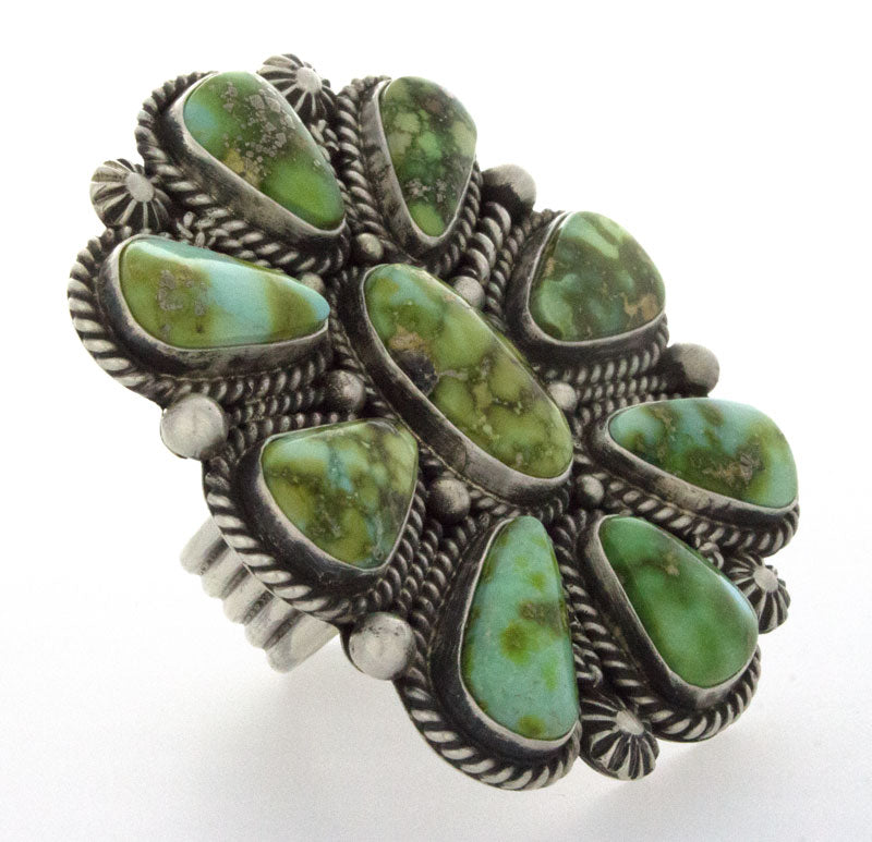 Sonoran Gold Turquoise Cluster Ring