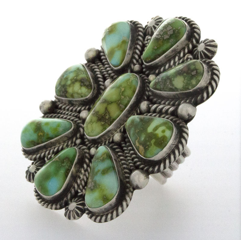 Sonoran Gold Turquoise Cluster Ring