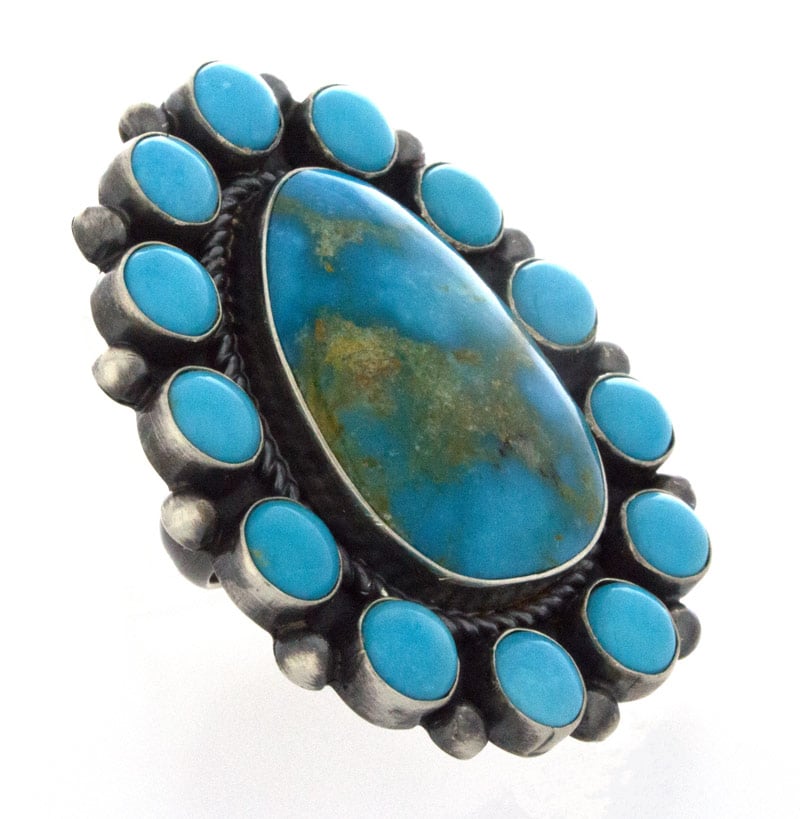 Kingman Turquoise Statement Ring