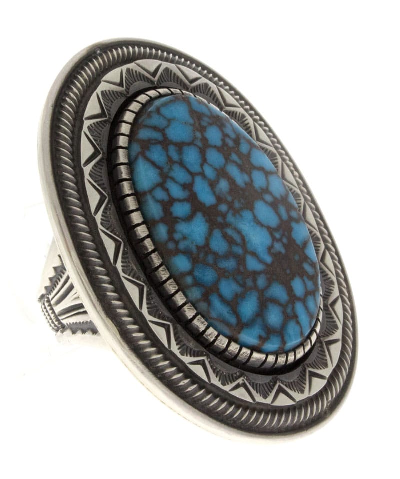 Bague en turquoise égyptienne naturelle