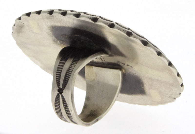 Sterling Silber Concho Stil Statement Ring