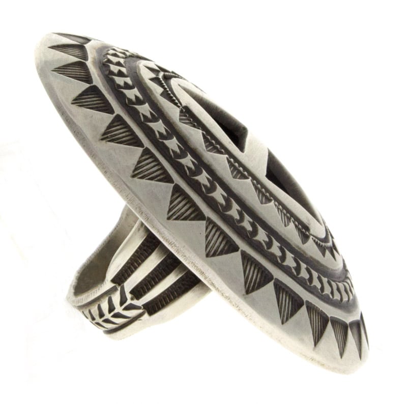 Sterling Silber Shadowbox Statement Ring