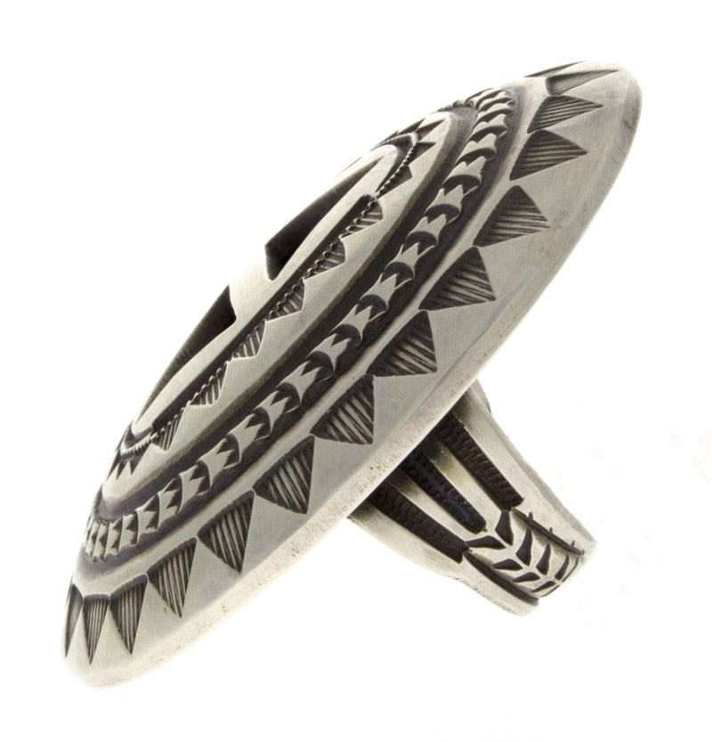 Sterling Silber Shadowbox Statement Ring