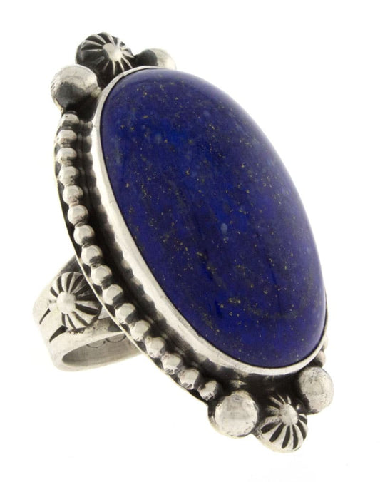 Bague Énoncé en Lapis Naturel