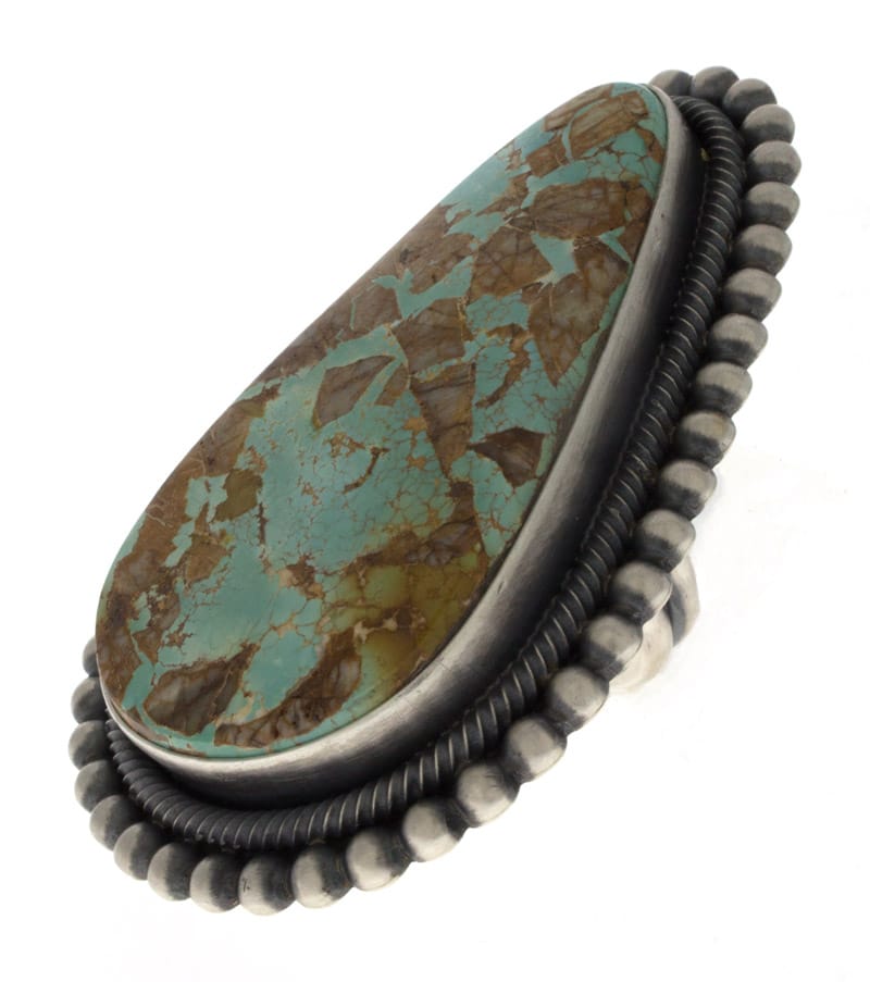 Natürlicher Royston-Turquoise Statement-Ring