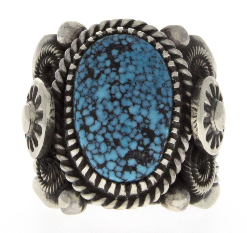 Natural Birdseye Kingman Turquoise Ring