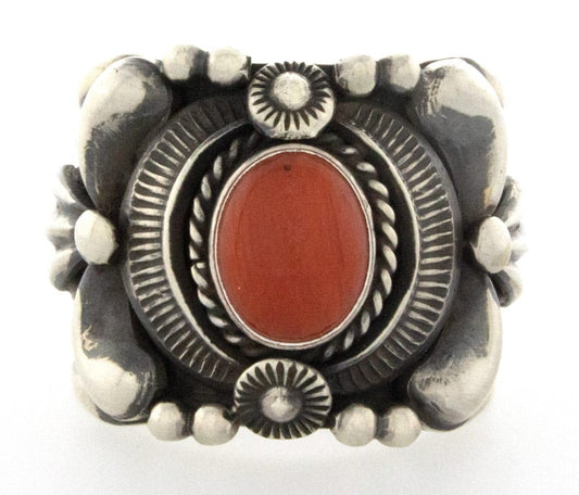 Natural Mediterranean Coral Ring