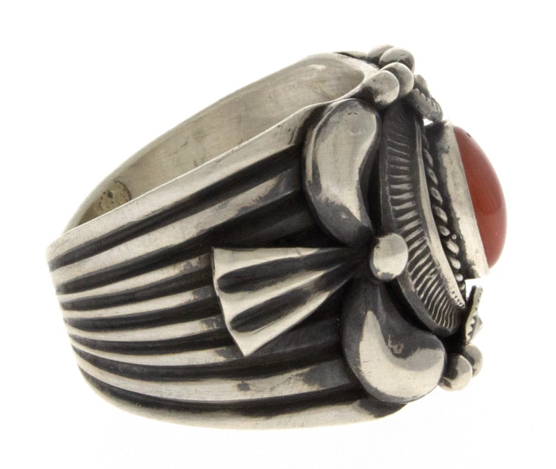 Natural Mediterranean Coral Ring