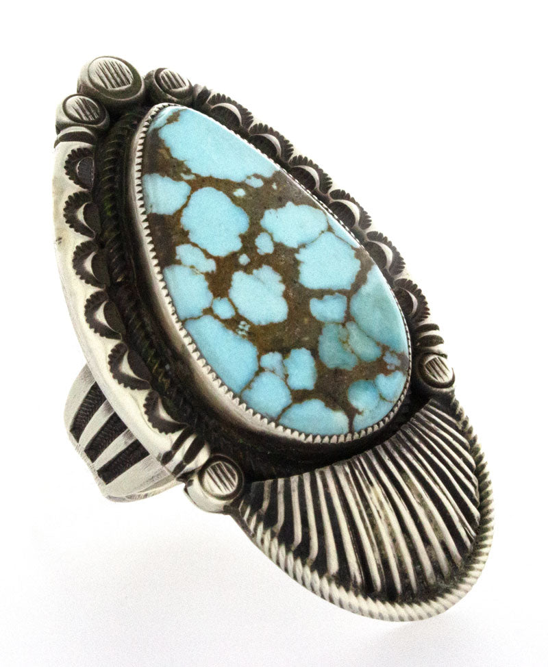 Bague d'affirmation en turquoise naturelle #8