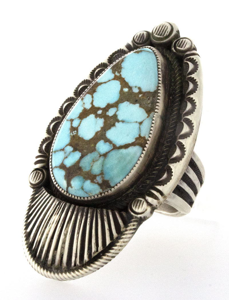 Bague d'affirmation en turquoise naturelle #8