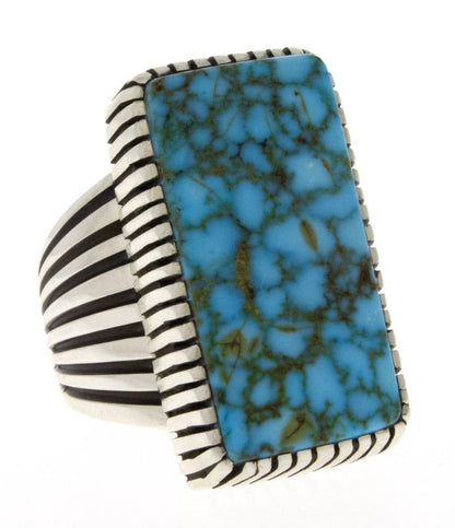 Bague en turquoise Kingman Birdseye naturelle