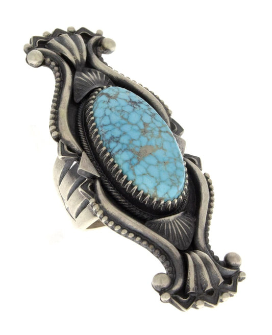 Bague en turquoise Kingman Birdseye naturelle