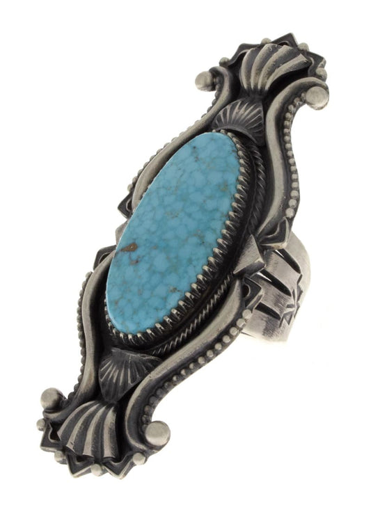 Bague en turquoise Kingman Birdseye naturelle