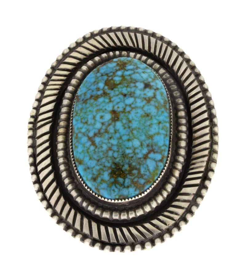 Bague en turquoise Kingman Birdseye naturelle