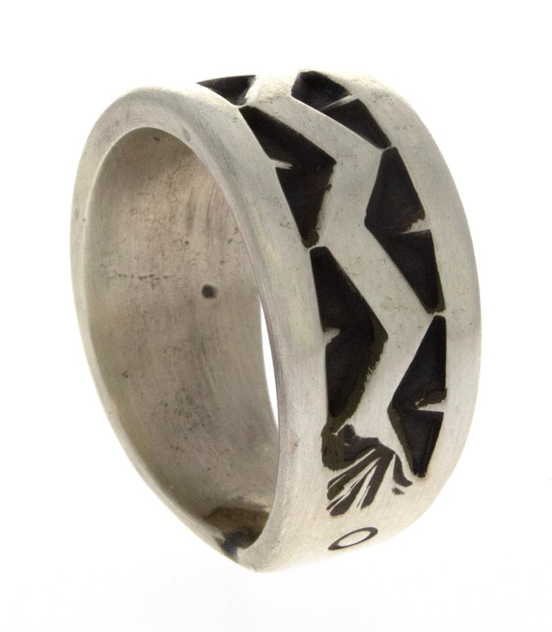 Bague large en argent sterling