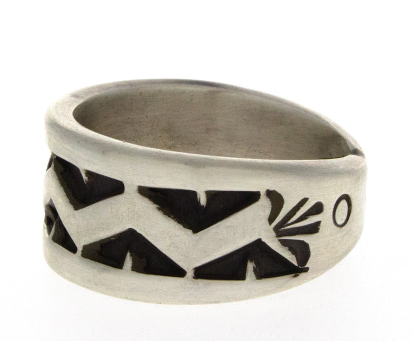 Bague large en argent sterling