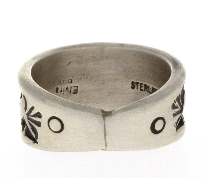 Bague large en argent sterling