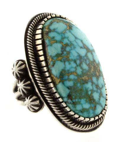 Bague en turquoise naturelle de la montagne turquoise