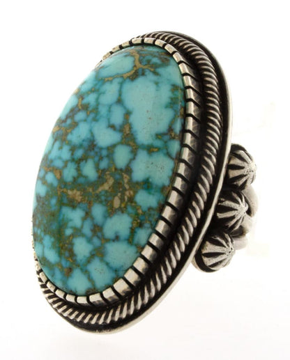 Bague en turquoise naturelle de la montagne turquoise