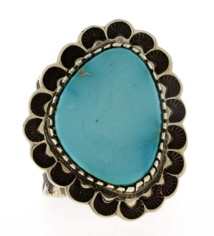 Bague en turquoise Kingman naturelle