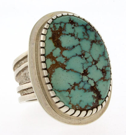 Bague en turquoise naturelle de haute qualité de la montagne turquoise