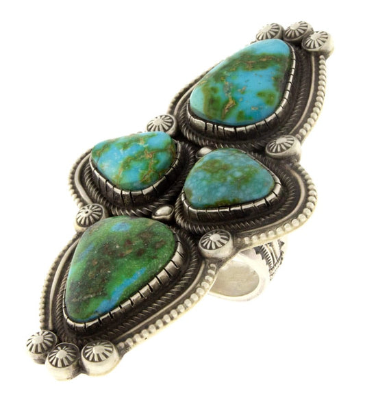 Sonoran Gold Turquoise 4-Stone Statement Ring