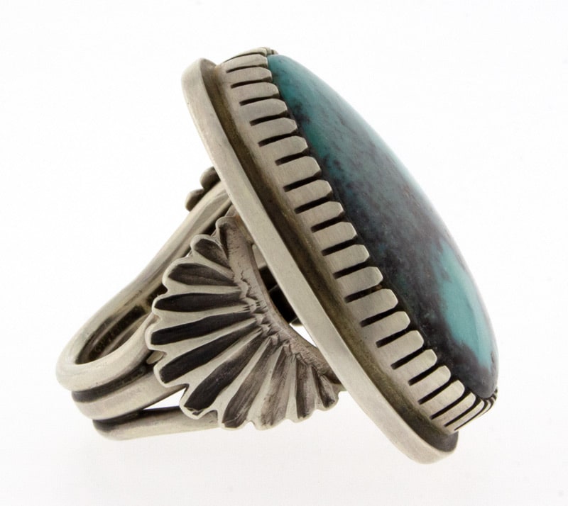 Bague en turquoise naturelle de Bisbee