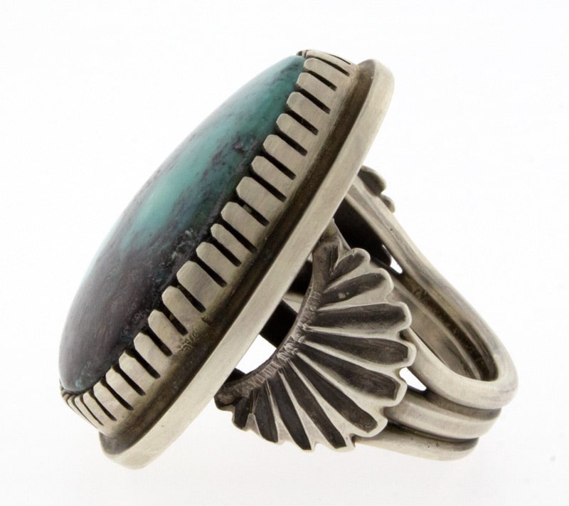 Bague en turquoise naturelle de Bisbee