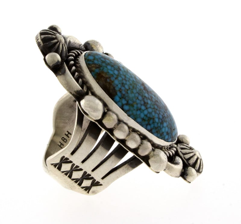 Natural Birdseye Kingman Turquoise Ring