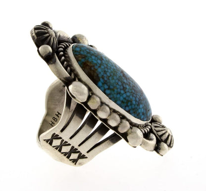 Natural Birdseye Kingman Turquoise Ring