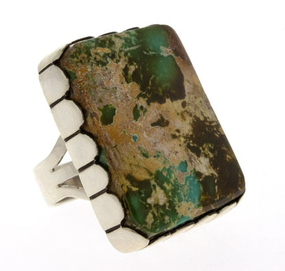 High Grade Natural Pilot Mountain Turquoise Ring