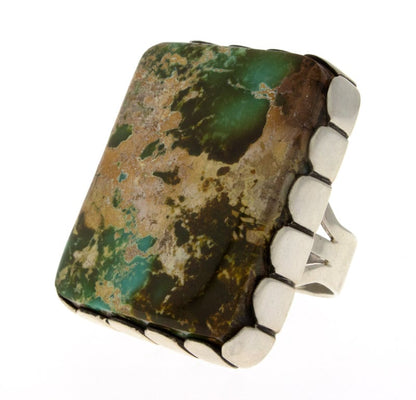 High Grade Natural Pilot Mountain Turquoise Ring