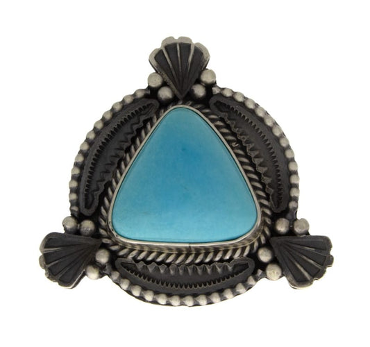 Natural Sleeping Beauty Turquoise Statement Ring