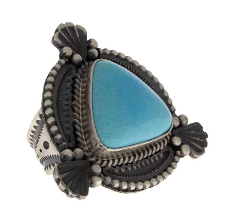 Natural Sleeping Beauty Turquoise Statement Ring