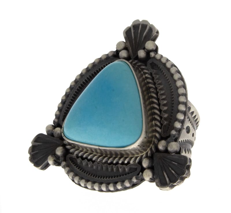 Natural Sleeping Beauty Turquoise Statement Ring