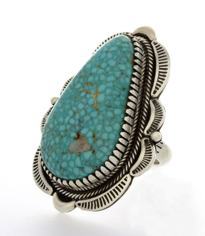 Natural Birdseye Kingman Turquoise Ring