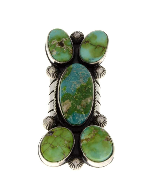 Natural Sonoran Gold Turquoise Statement Ring