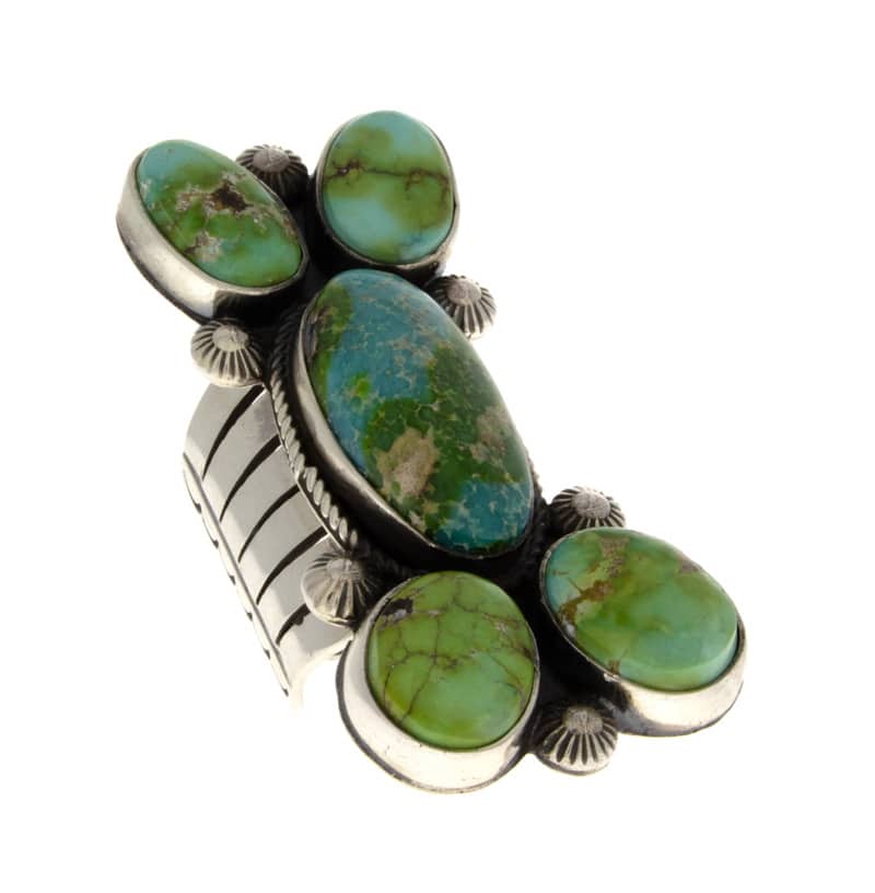 Natural Sonoran Gold Turquoise Statement Ring