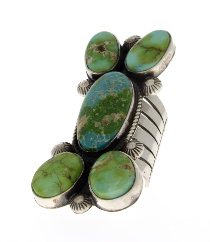 Natural Sonoran Gold Turquoise Statement Ring