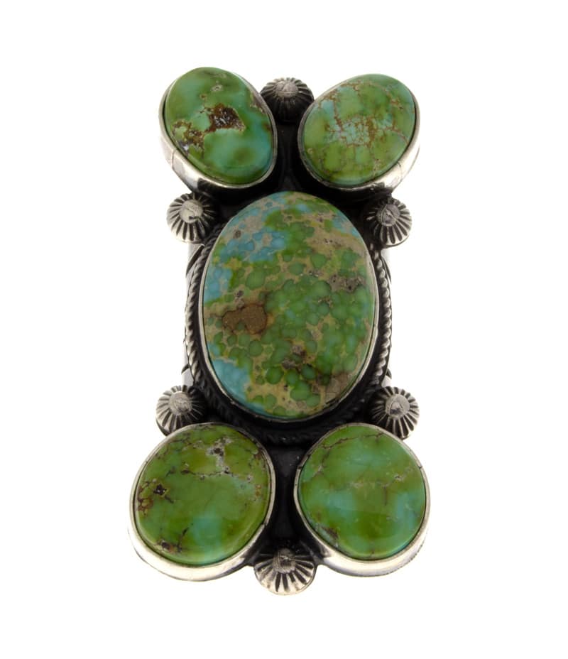 Natural Sonoran Gold Turquoise Statement Ring