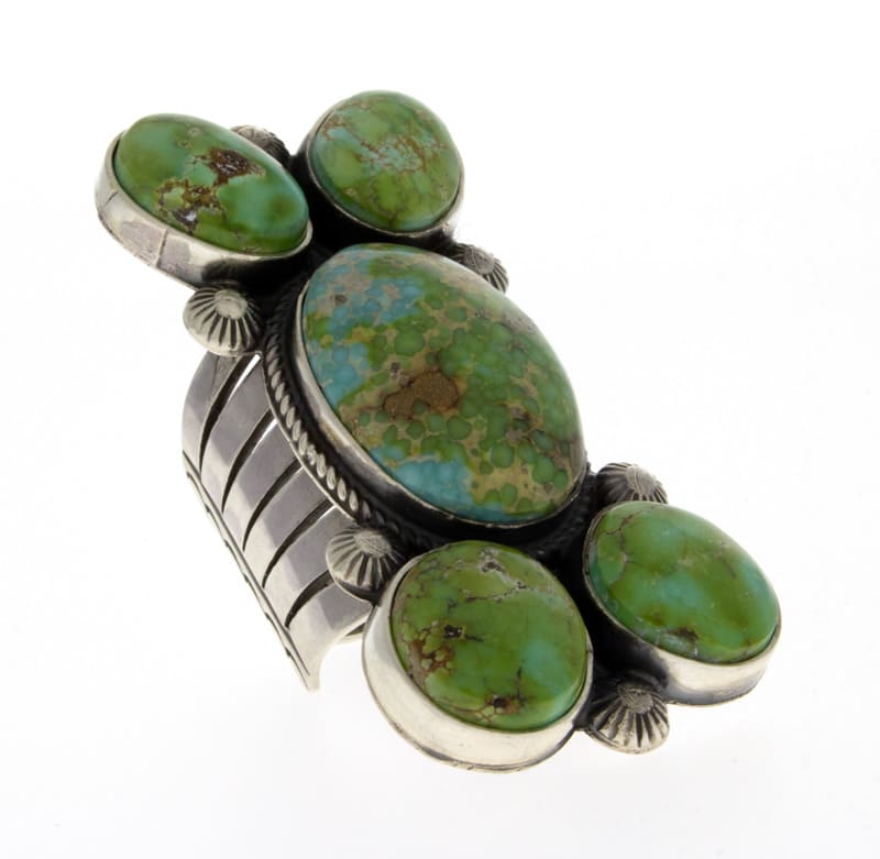 Natural Sonoran Gold Turquoise Statement Ring