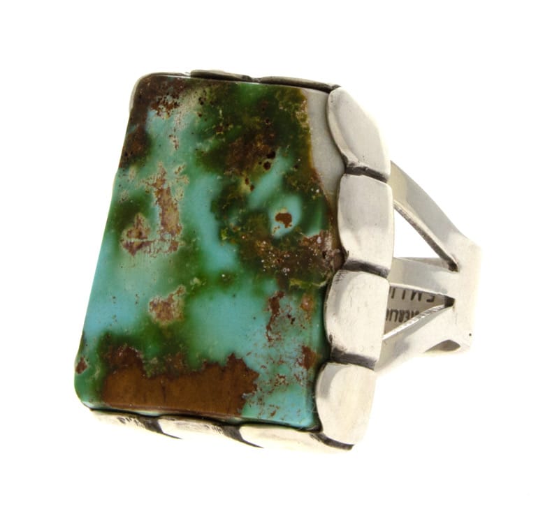 High Grade Natural Pilot Mountain Turquoise Ring