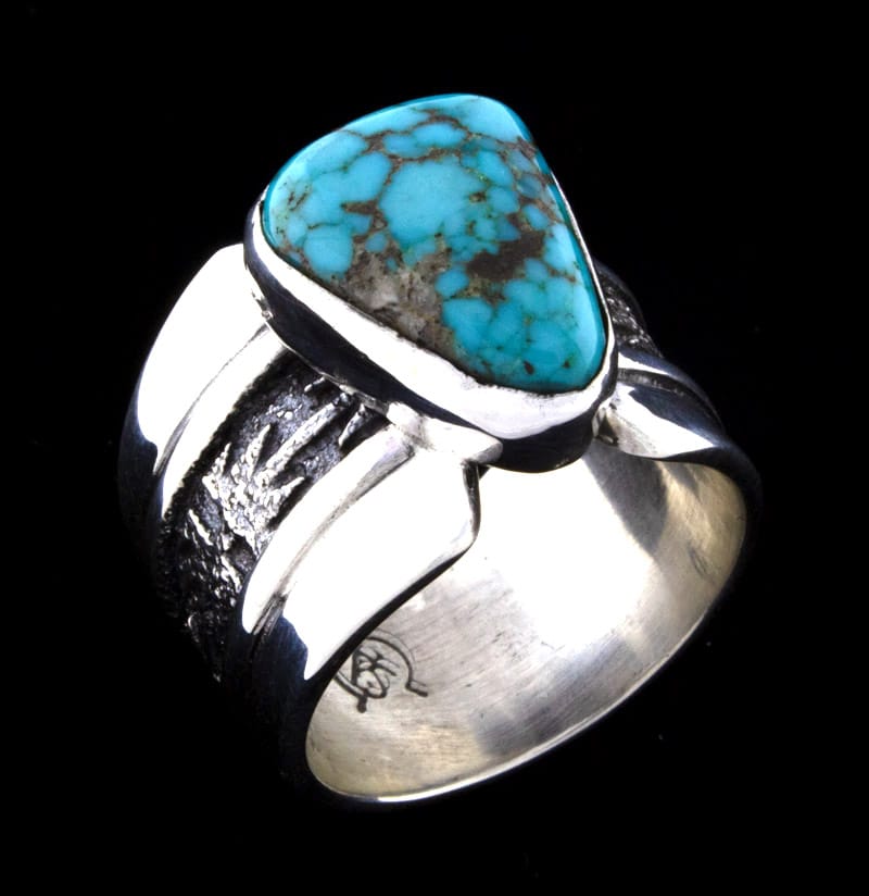 Natural Cripple Creek Turquoise Ring