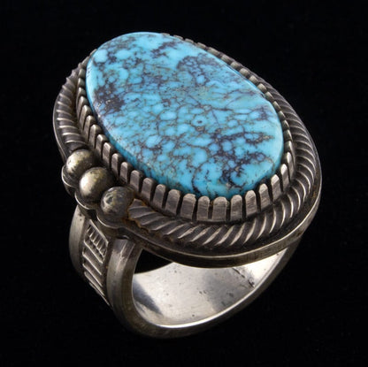 Bague en turquoise Kingman libre et naturelle