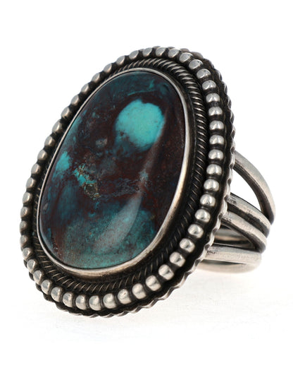 Natural Bisbee Turquoise Statement Ring