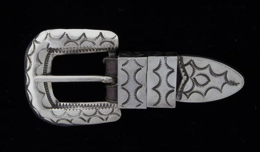 Sterling Silver Ranger Belt Buckle Set